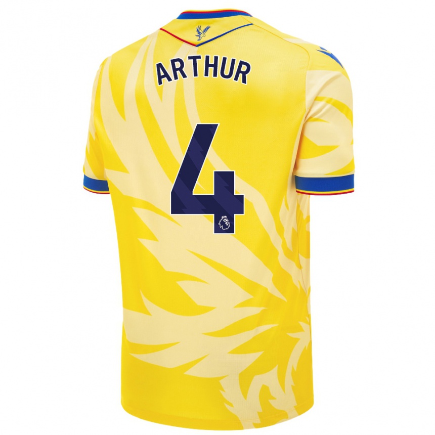 Niño Fútbol Camiseta Chloe Arthur #4 Amarillo 2ª Equipación 2024/25 México