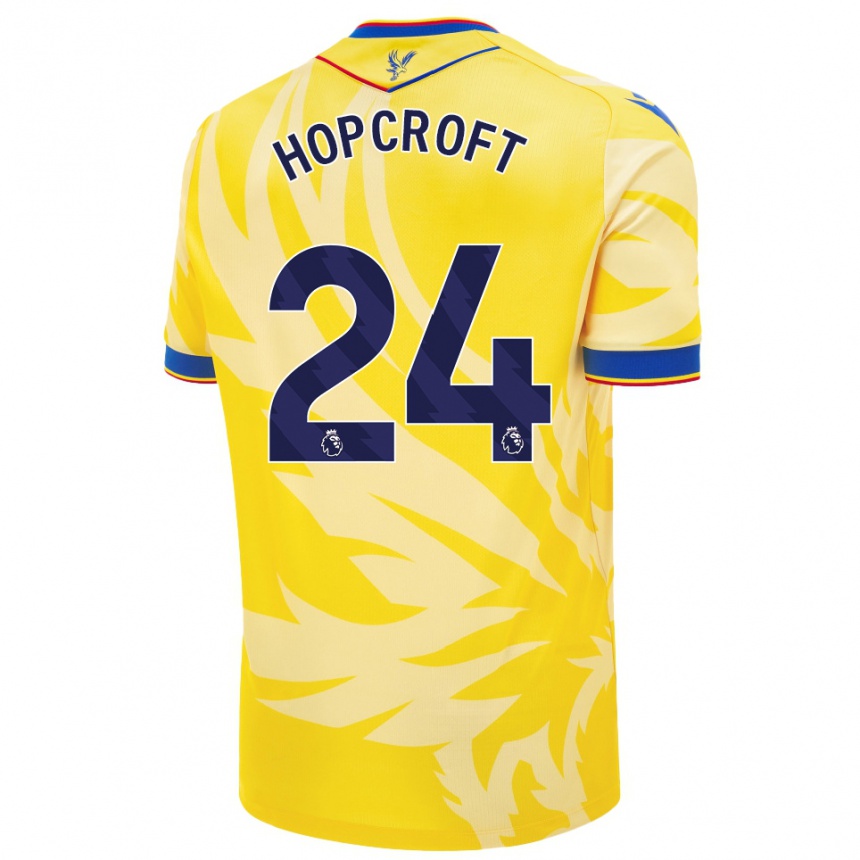 Niño Fútbol Camiseta Shanade Hopcroft #24 Amarillo 2ª Equipación 2024/25 México