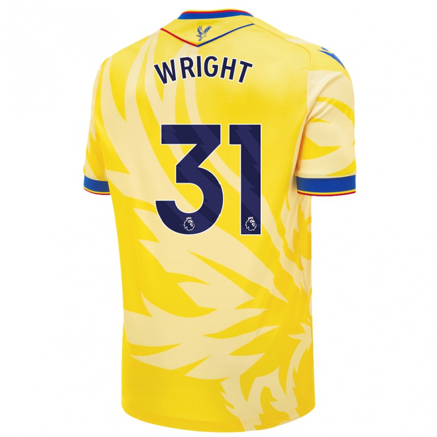 Niño Fútbol Camiseta Annis-Clara Wright #31 Amarillo 2ª Equipación 2024/25 México