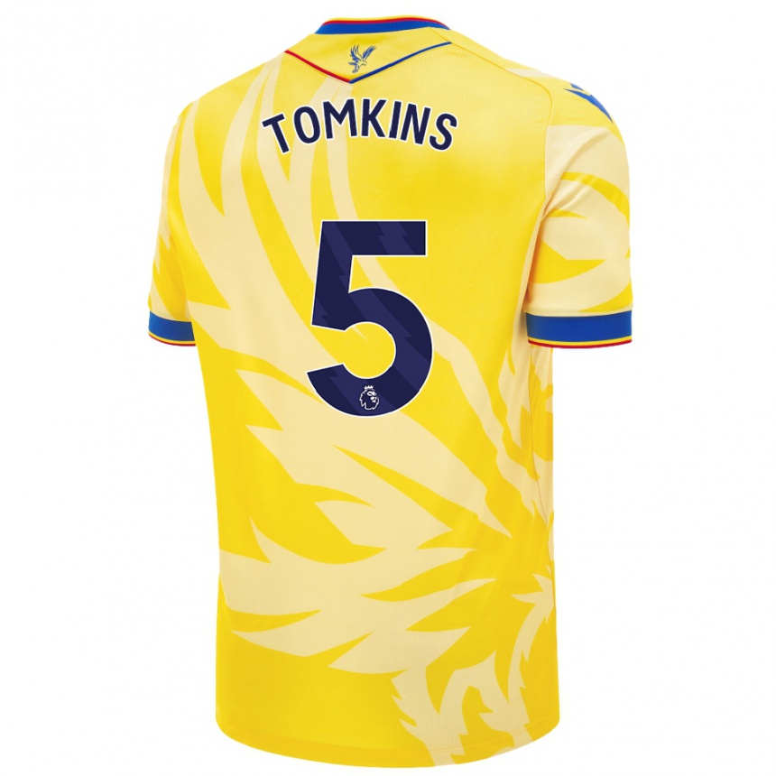 Niño Fútbol Camiseta James Tomkins #5 Amarillo 2ª Equipación 2024/25 México