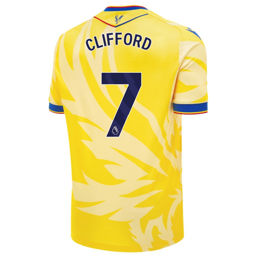 Niño Fútbol Camiseta Charley Clifford #7 Amarillo 2ª Equipación 2024/25 México