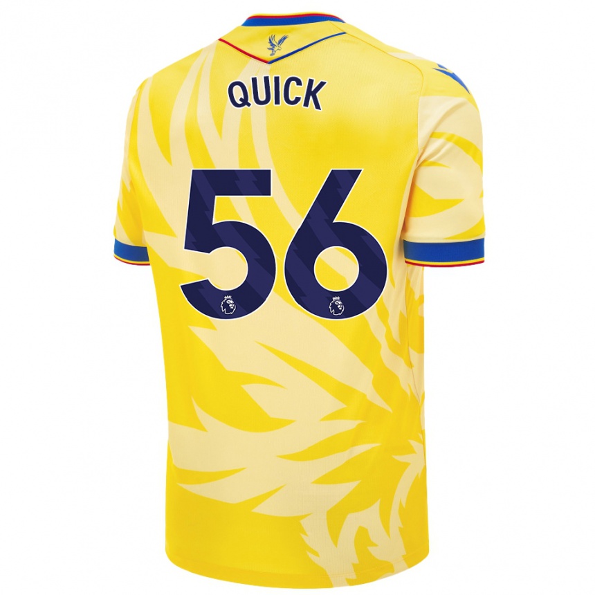 Niño Fútbol Camiseta Daniel Quick #56 Amarillo 2ª Equipación 2024/25 México