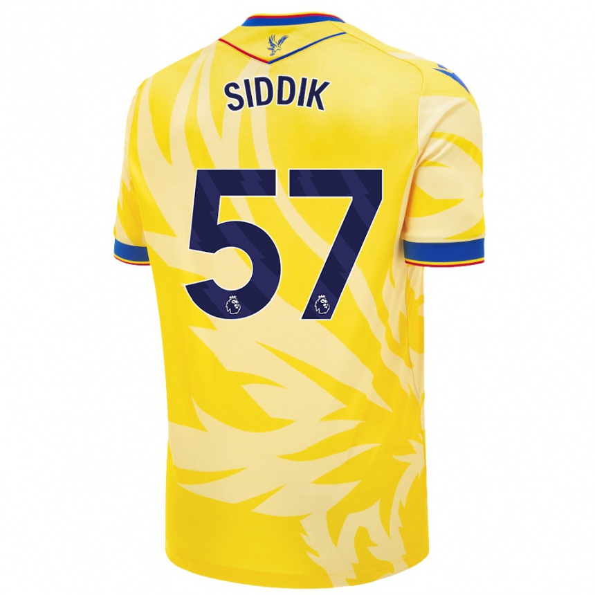 Niño Fútbol Camiseta Cardo Siddik #57 Amarillo 2ª Equipación 2024/25 México