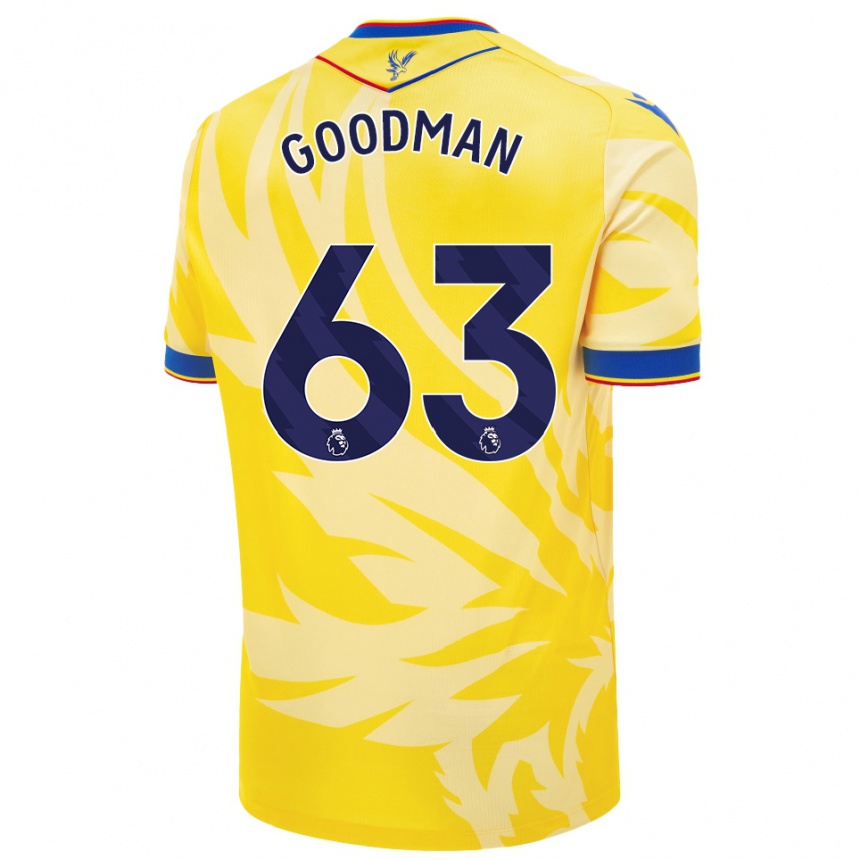 Niño Fútbol Camiseta Owen Goodman #63 Amarillo 2ª Equipación 2024/25 México