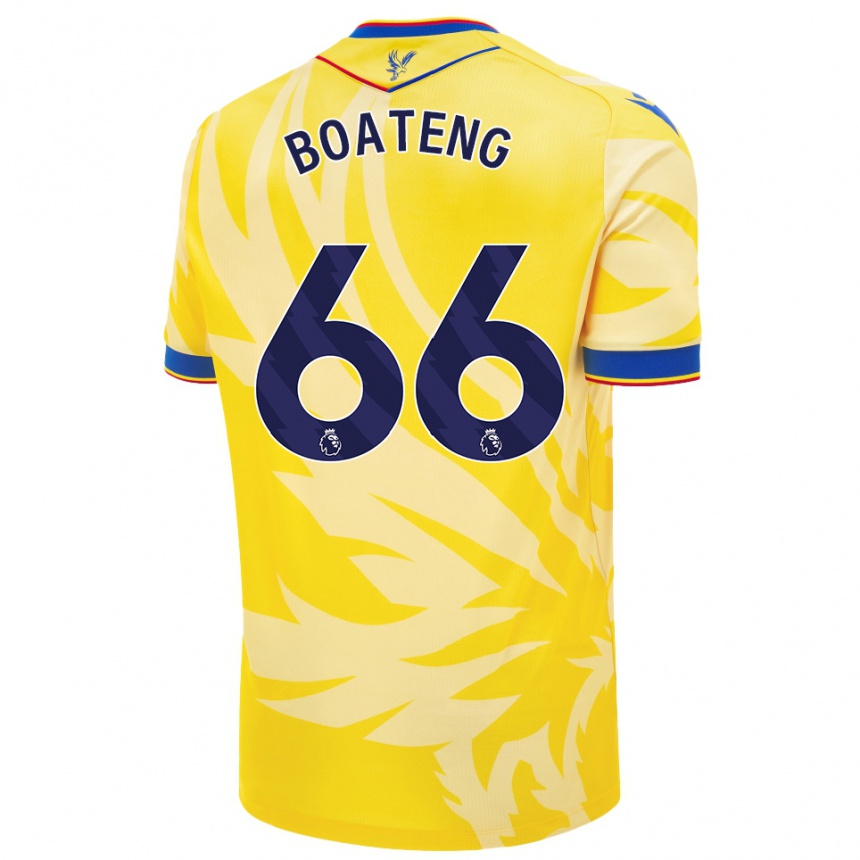 Niño Fútbol Camiseta David Boateng #66 Amarillo 2ª Equipación 2024/25 México