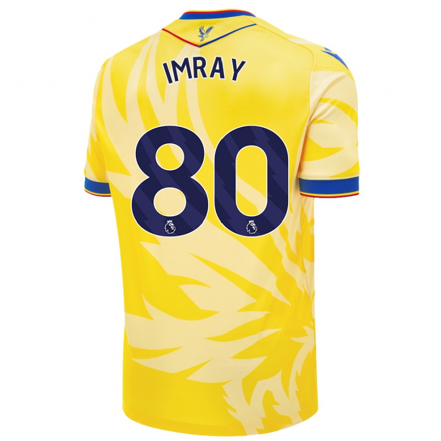 Niño Fútbol Camiseta Danny Imray #80 Amarillo 2ª Equipación 2024/25 México