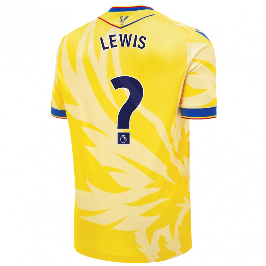 Niño Fútbol Camiseta Cameron Lewis Brown #0 Amarillo 2ª Equipación 2024/25 México