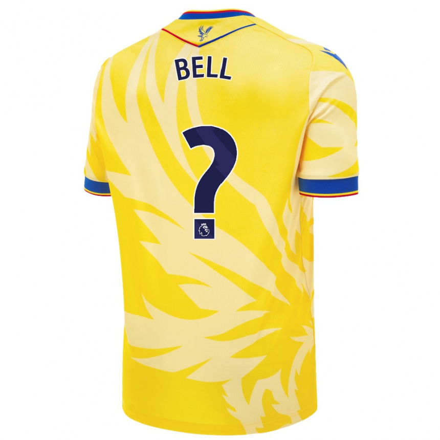 Niño Fútbol Camiseta Freddie Bell #0 Amarillo 2ª Equipación 2024/25 México