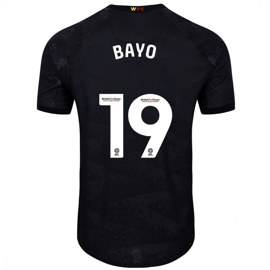 Niño Fútbol Camiseta Vakoun Bayo #19 Negro Blanco 2ª Equipación 2024/25 México