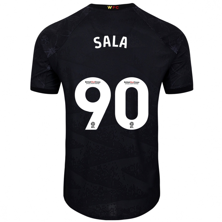 Niño Fútbol Camiseta Joel Sala #90 Negro Blanco 2ª Equipación 2024/25 México