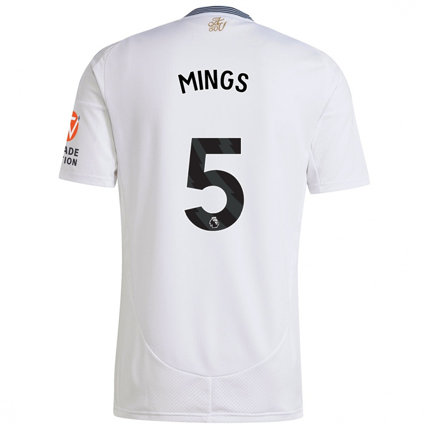 Niño Fútbol Camiseta Tyrone Mings #5 Blanco 2ª Equipación 2024/25 México