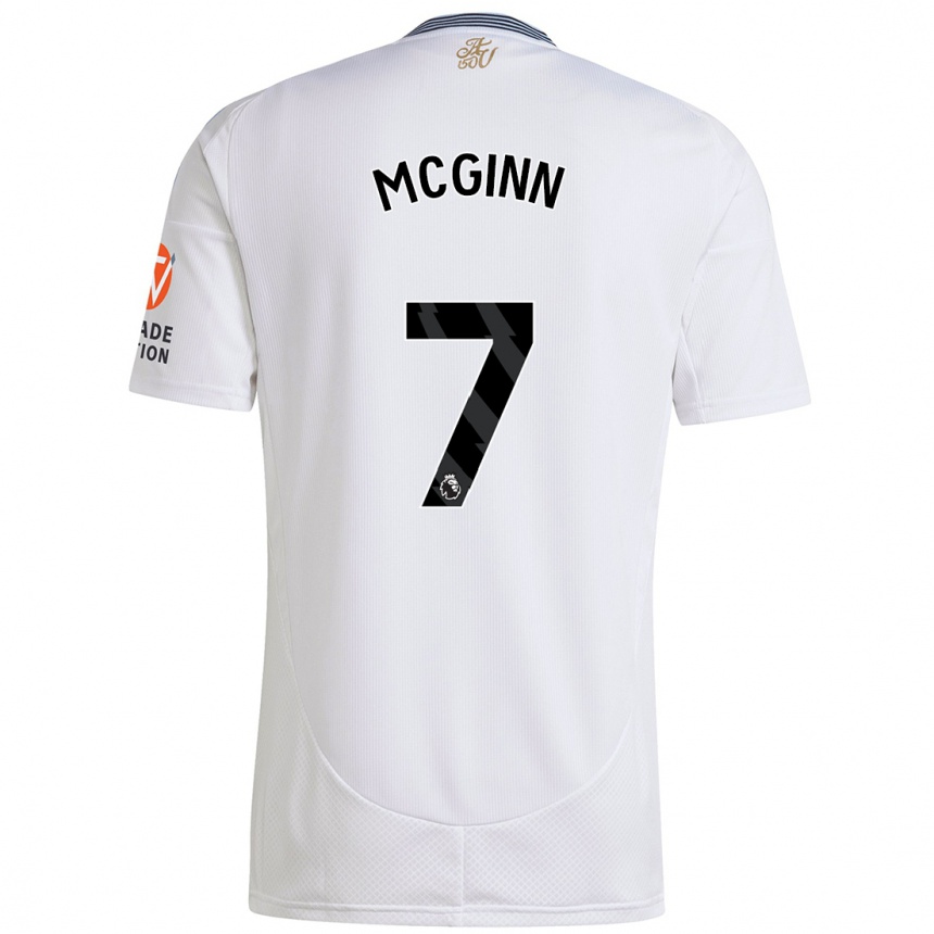 Niño Fútbol Camiseta John Mcginn #7 Blanco 2ª Equipación 2024/25 México