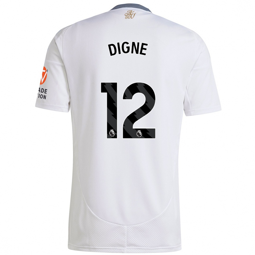 Niño Fútbol Camiseta Lucas Digne #12 Blanco 2ª Equipación 2024/25 México