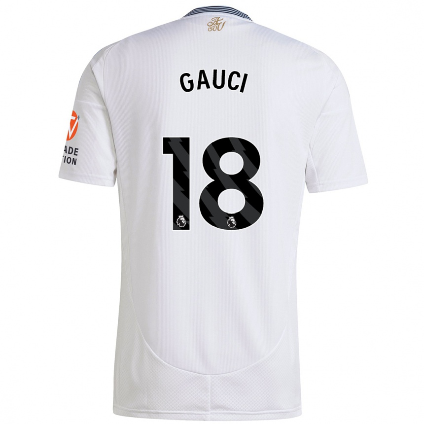 Niño Fútbol Camiseta Joe Gauci #18 Blanco 2ª Equipación 2024/25 México