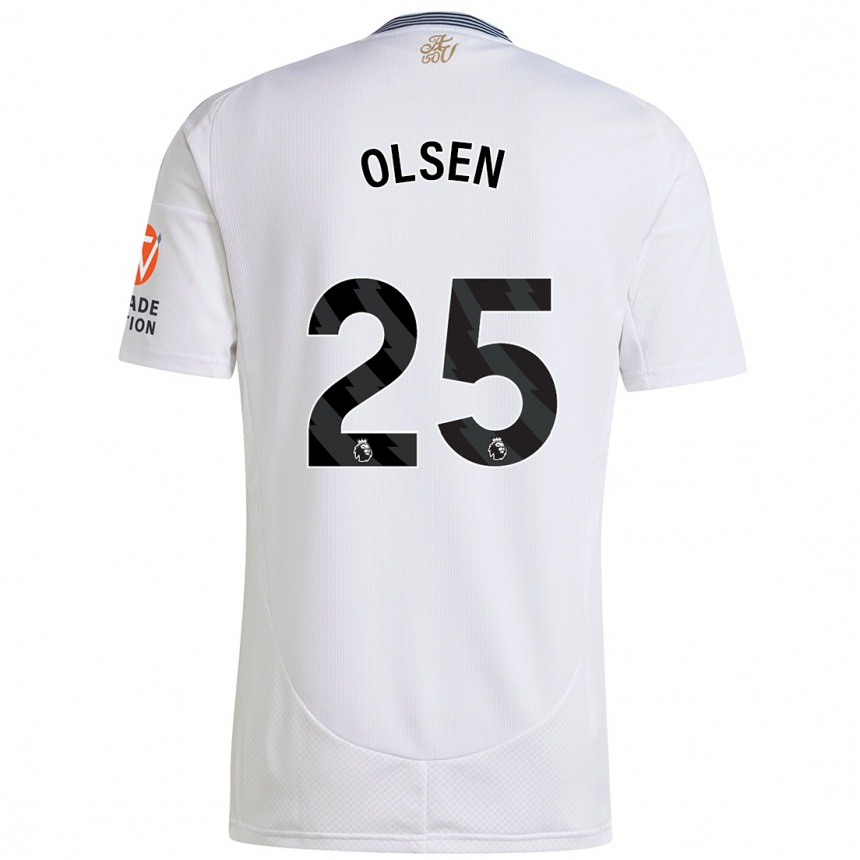 Niño Fútbol Camiseta Robin Olsen #25 Blanco 2ª Equipación 2024/25 México