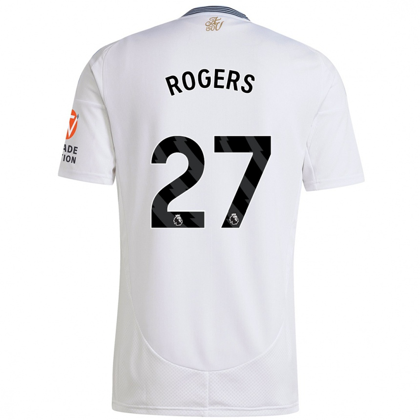 Niño Fútbol Camiseta Morgan Rogers #27 Blanco 2ª Equipación 2024/25 México