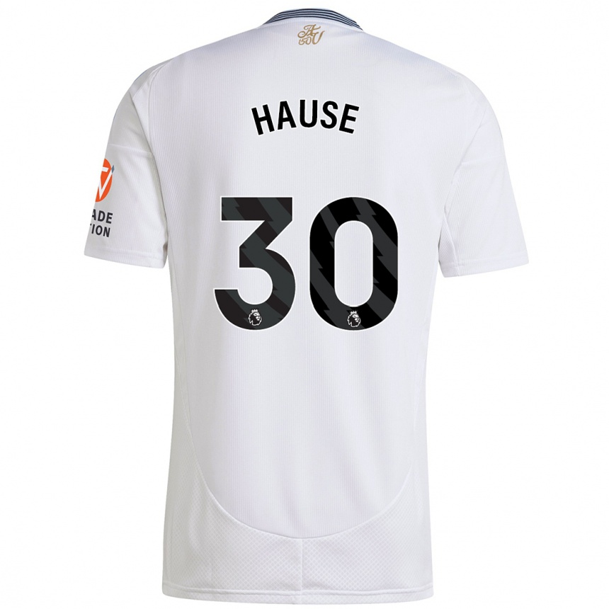 Niño Fútbol Camiseta Kortney Hause #30 Blanco 2ª Equipación 2024/25 México