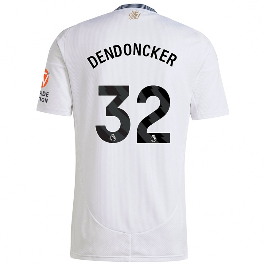 Niño Fútbol Camiseta Leander Dendoncker #32 Blanco 2ª Equipación 2024/25 México