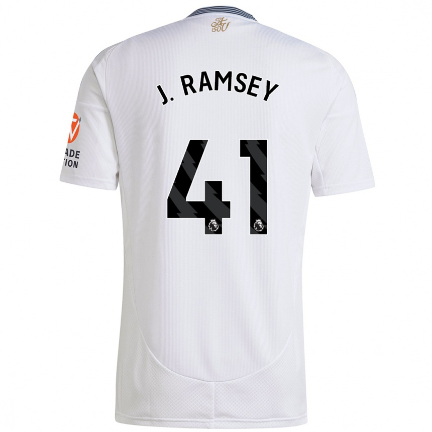 Niño Fútbol Camiseta Jacob Ramsey #41 Blanco 2ª Equipación 2024/25 México