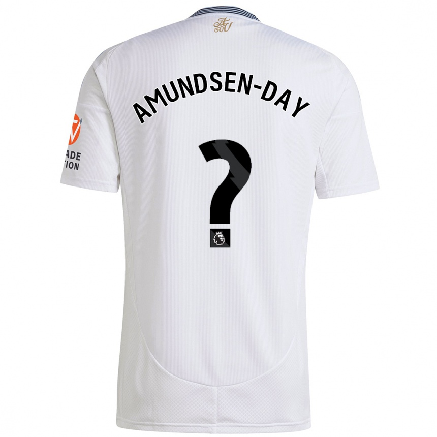 Niño Fútbol Camiseta Ethan Amundsen-Day #0 Blanco 2ª Equipación 2024/25 México