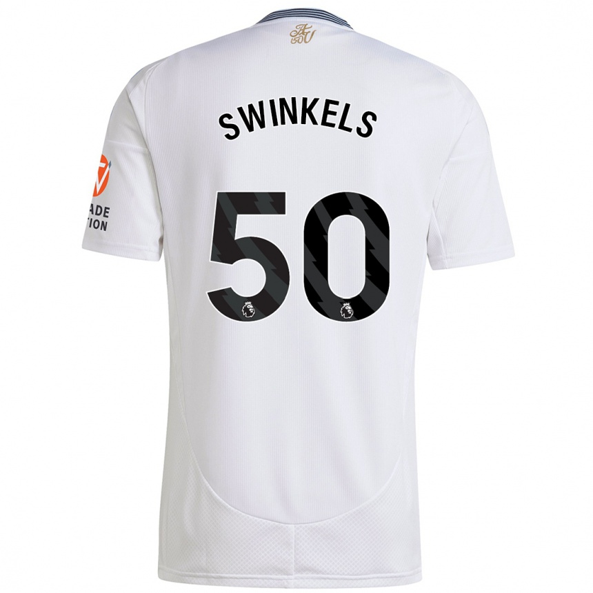 Niño Fútbol Camiseta Sil Swinkels #50 Blanco 2ª Equipación 2024/25 México