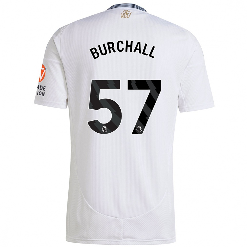 Niño Fútbol Camiseta Ajani Burchall #57 Blanco 2ª Equipación 2024/25 México