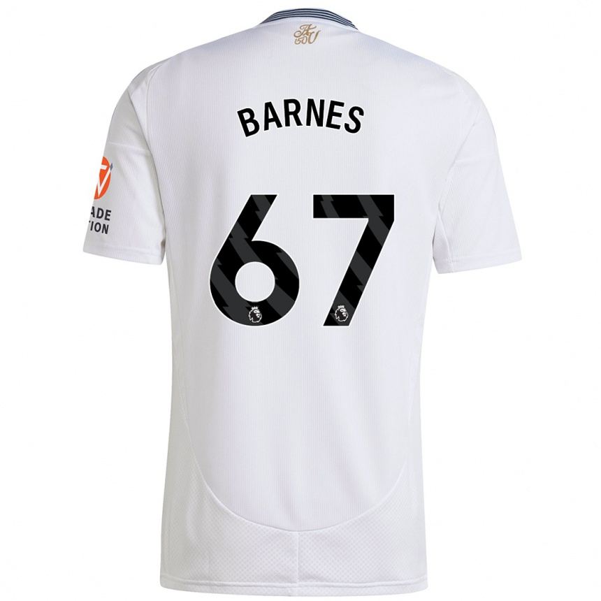 Niño Fútbol Camiseta Mikell Barnes #67 Blanco 2ª Equipación 2024/25 México