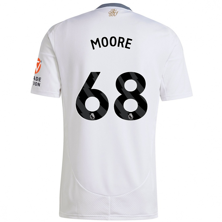 Niño Fútbol Camiseta Kobei Moore #68 Blanco 2ª Equipación 2024/25 México