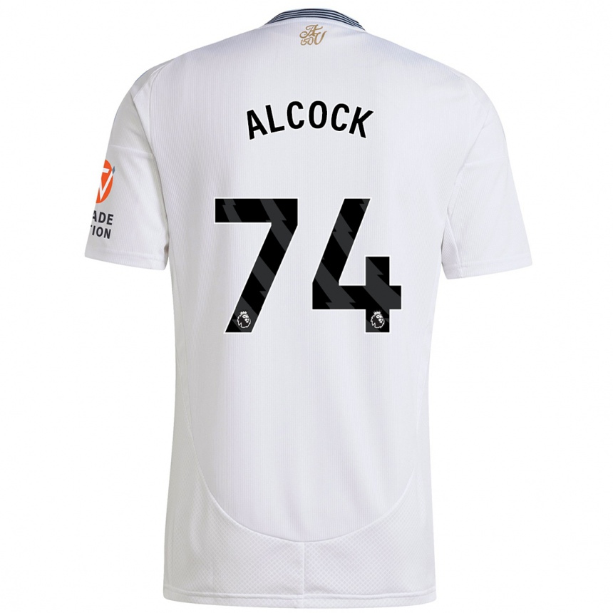 Niño Fútbol Camiseta Todd Alcock #74 Blanco 2ª Equipación 2024/25 México