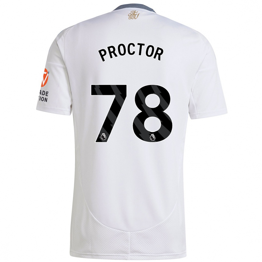 Niño Fútbol Camiseta Sam Proctor #78 Blanco 2ª Equipación 2024/25 México