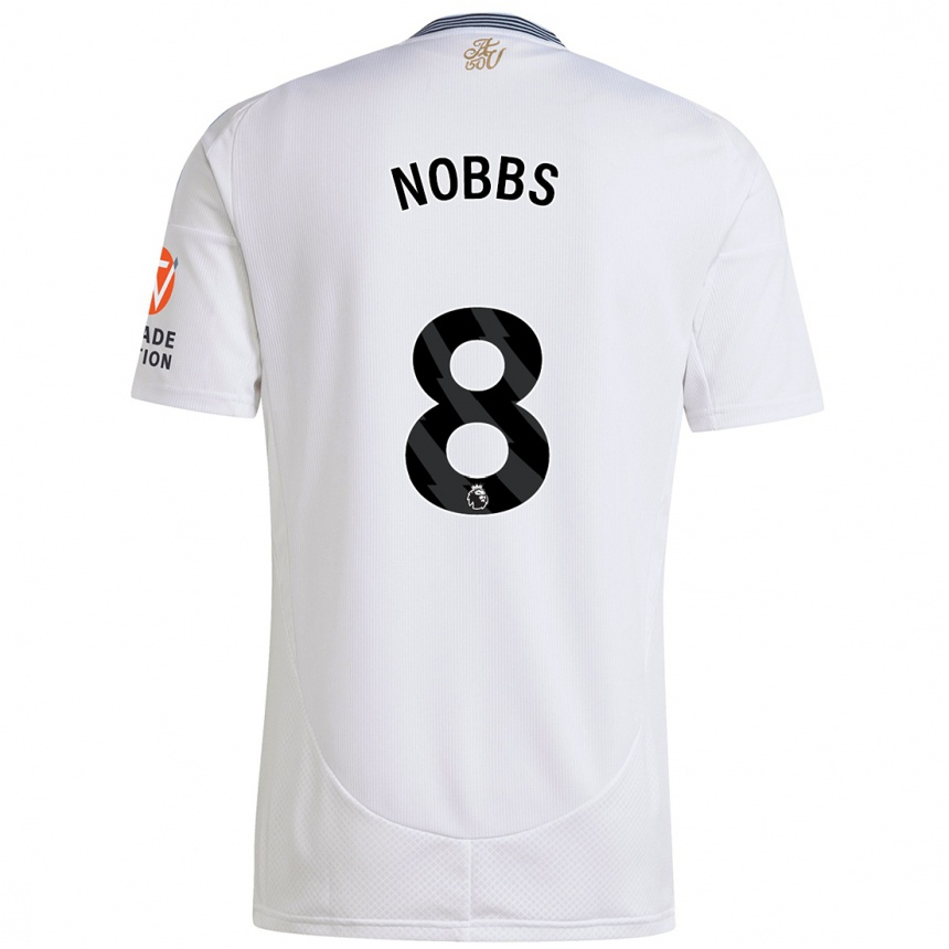 Niño Fútbol Camiseta Jordan Nobbs #8 Blanco 2ª Equipación 2024/25 México