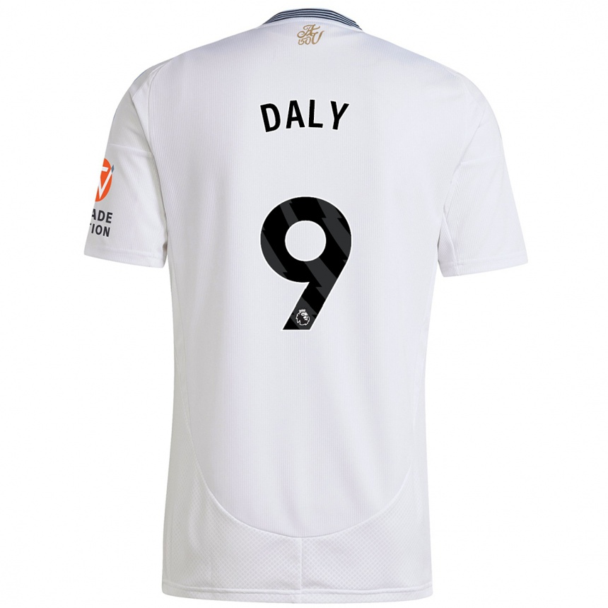 Niño Fútbol Camiseta Rachel Daly #9 Blanco 2ª Equipación 2024/25 México