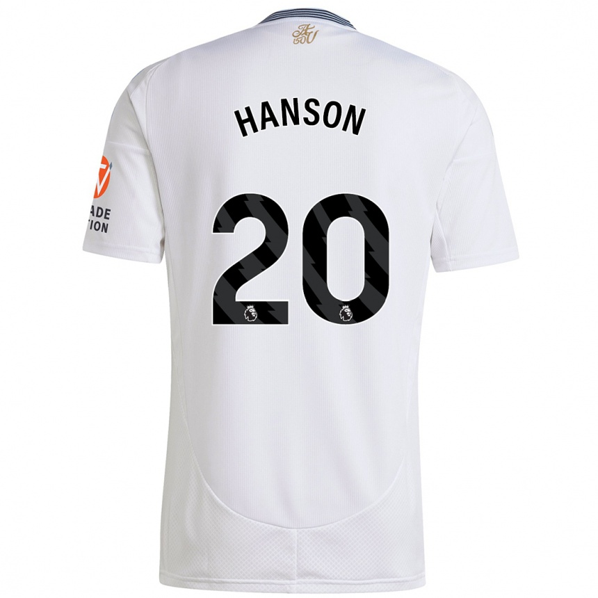 Niño Fútbol Camiseta Kirsty Hanson #20 Blanco 2ª Equipación 2024/25 México