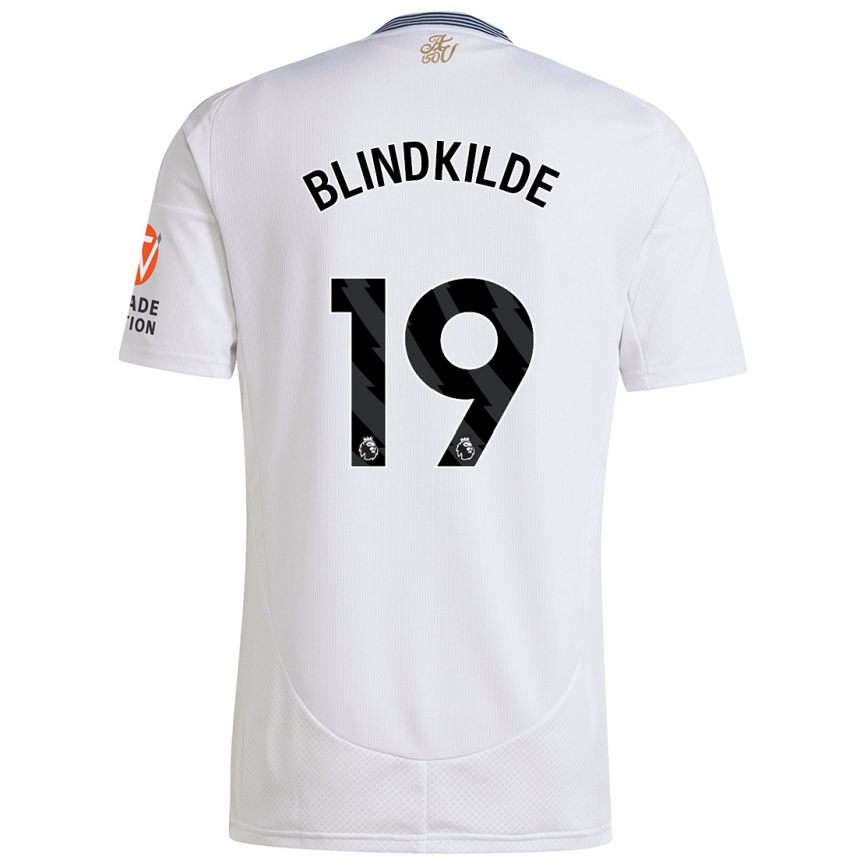 Niño Fútbol Camiseta Laura Blindkilde #19 Blanco 2ª Equipación 2024/25 México