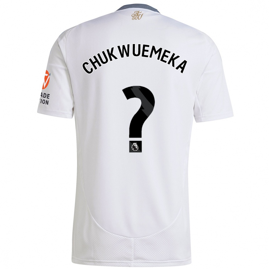 Niño Fútbol Camiseta Caleb Chukwuemeka #0 Blanco 2ª Equipación 2024/25 México