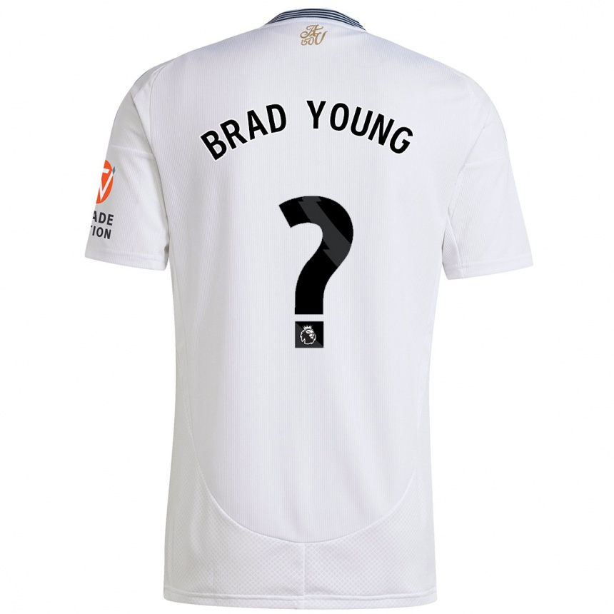 Niño Fútbol Camiseta Brad Young #0 Blanco 2ª Equipación 2024/25 México