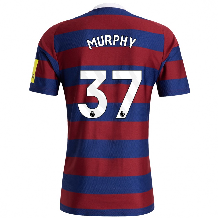 Niño Fútbol Camiseta Alex Murphy #37 Burdeos Azul Marino 2ª Equipación 2024/25 México