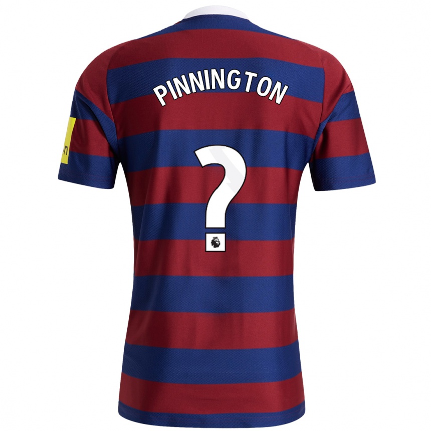 Niño Fútbol Camiseta Sam Pinnington #0 Burdeos Azul Marino 2ª Equipación 2024/25 México