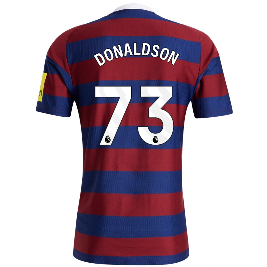 Niño Fútbol Camiseta Josh Donaldson #73 Burdeos Azul Marino 2ª Equipación 2024/25 México