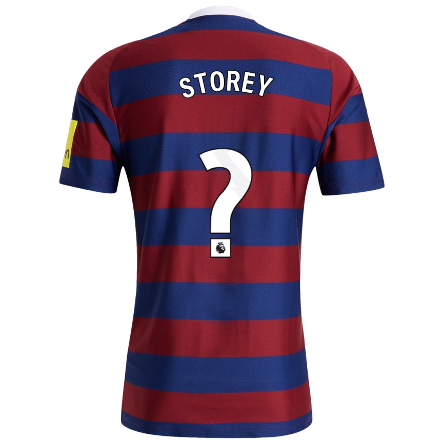 Niño Fútbol Camiseta Sam Storey #0 Burdeos Azul Marino 2ª Equipación 2024/25 México