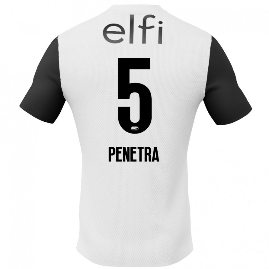 Niño Fútbol Camiseta Alexandre Penetra #5 Blanco Negro 2ª Equipación 2024/25 México