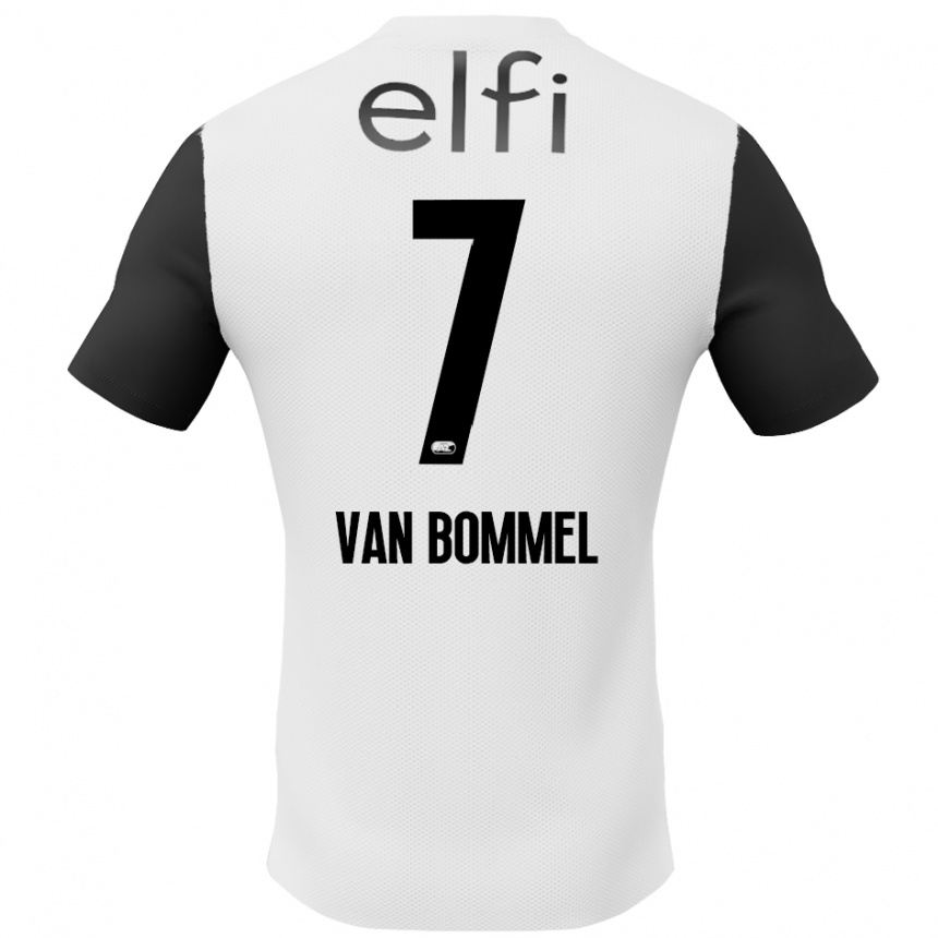 Niño Fútbol Camiseta Ruben Van Bommel #7 Blanco Negro 2ª Equipación 2024/25 México