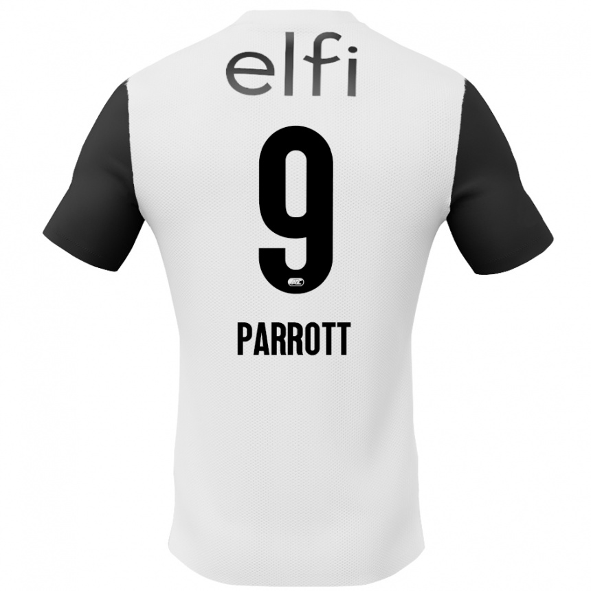 Niño Fútbol Camiseta Troy Parrott #9 Blanco Negro 2ª Equipación 2024/25 México