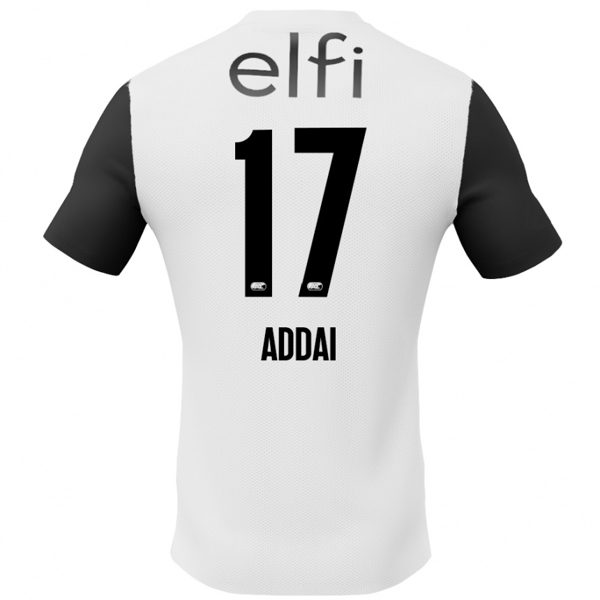 Niño Fútbol Camiseta Jayden Addai #17 Blanco Negro 2ª Equipación 2024/25 México