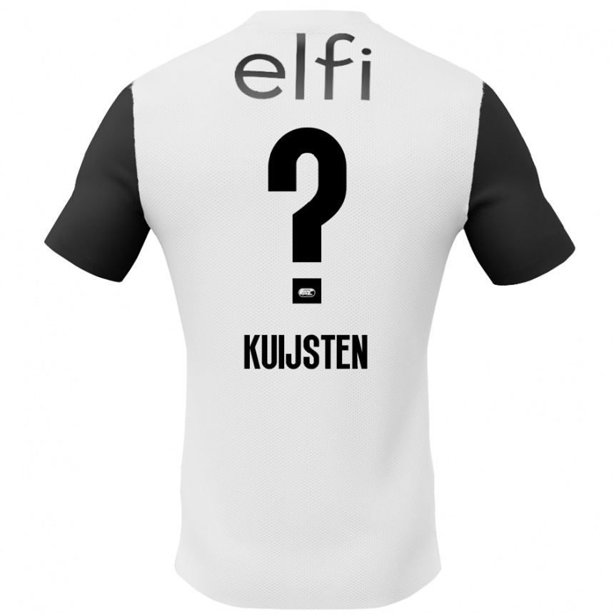 Niño Fútbol Camiseta Tristan Kuijsten #0 Blanco Negro 2ª Equipación 2024/25 México