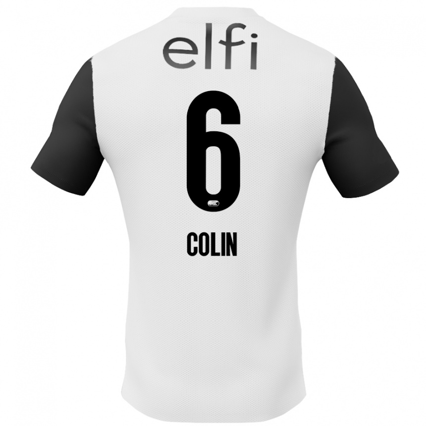 Niño Fútbol Camiseta Isa Colin #6 Blanco Negro 2ª Equipación 2024/25 México