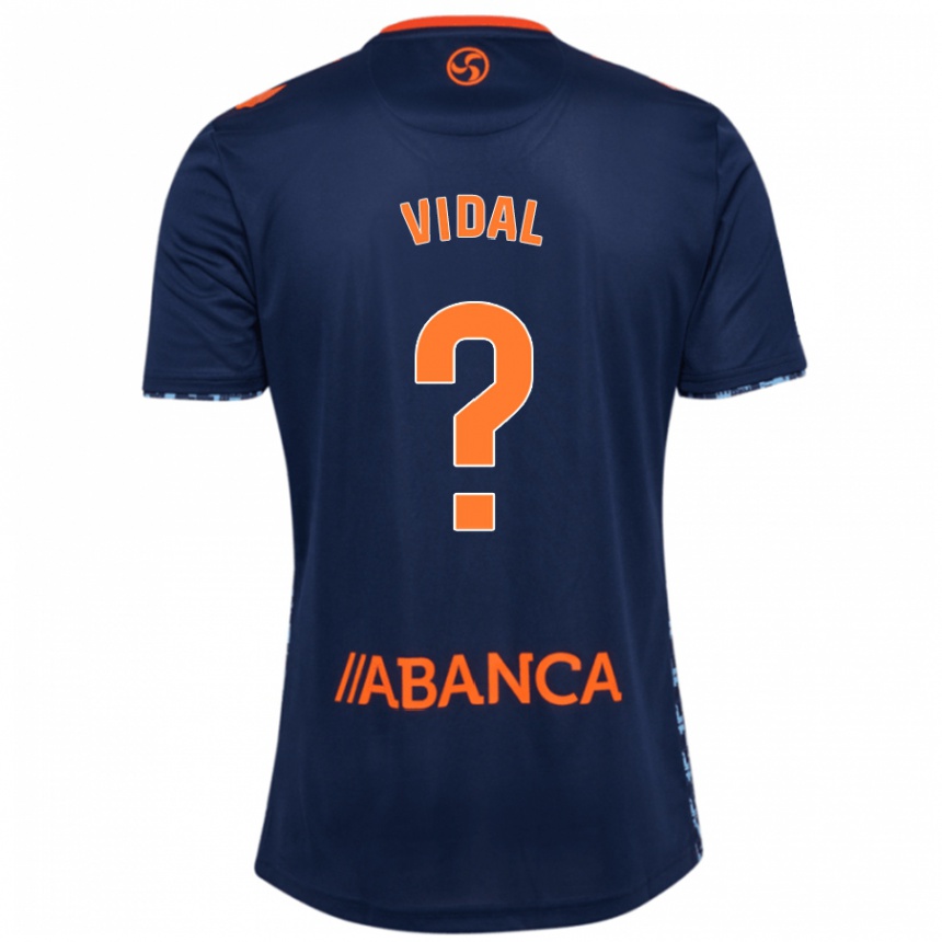 Niño Fútbol Camiseta Marc Vidal #0 Azul Marino 2ª Equipación 2024/25 México