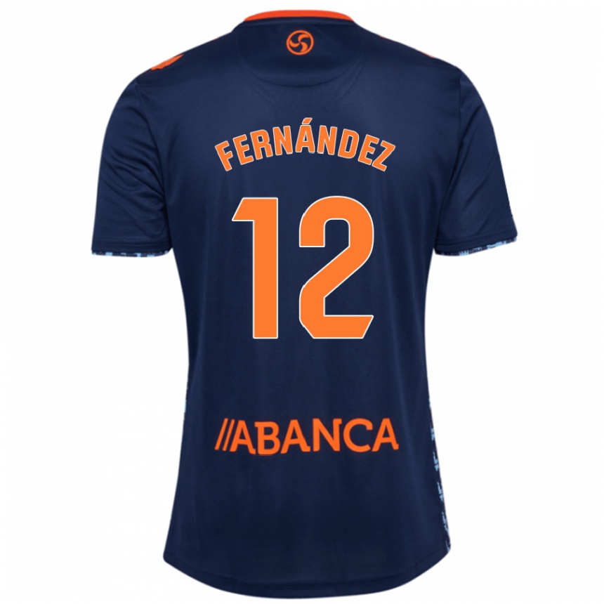 Niño Fútbol Camiseta Manu Fernández #12 Azul Marino 2ª Equipación 2024/25 México