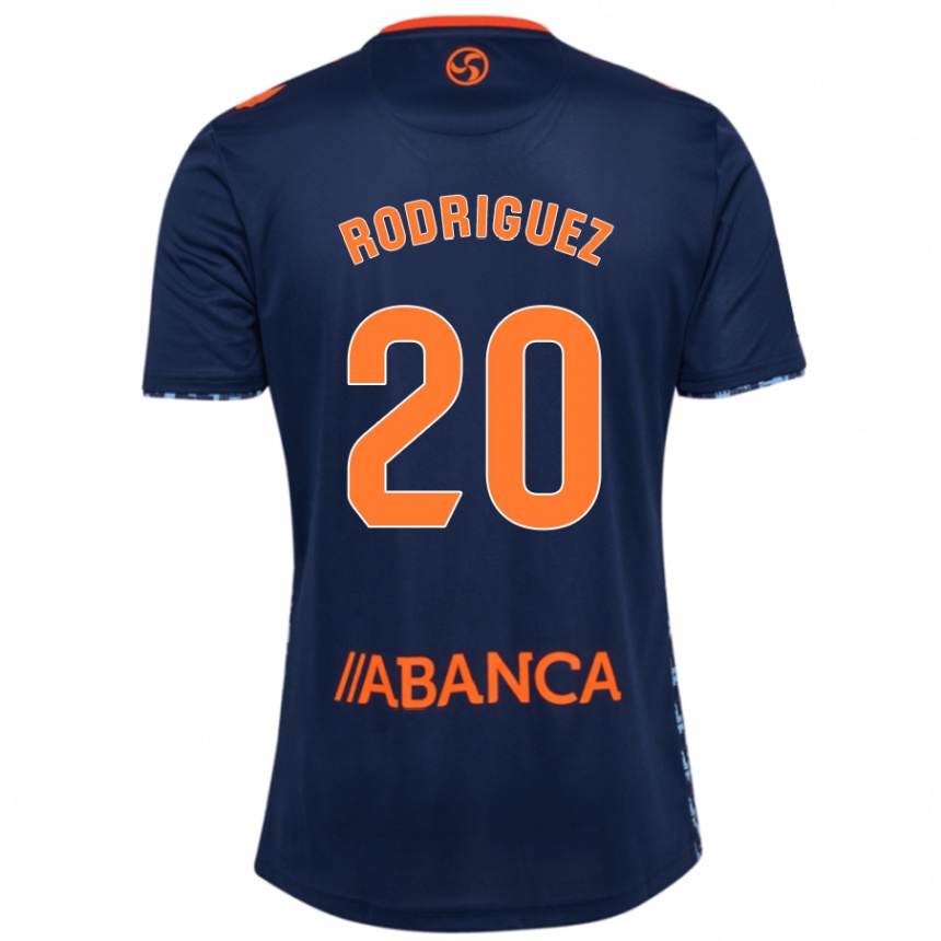 Niño Fútbol Camiseta Javi Rodríguez #20 Azul Marino 2ª Equipación 2024/25 México