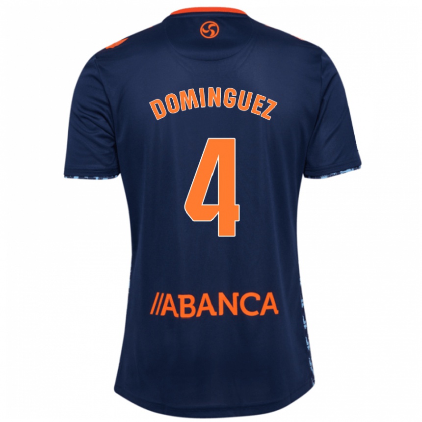 Niño Fútbol Camiseta Javi Domínguez #4 Azul Marino 2ª Equipación 2024/25 México